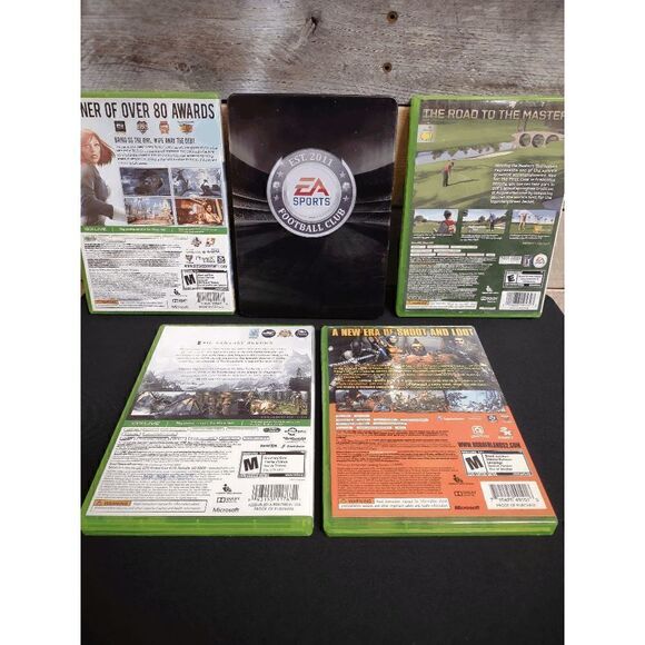 Lot of 5 Xbox 360 Games - Skyrim, FIFA 13, Bioshock Infinite, Borderlands 2 - Picture 2 of 2